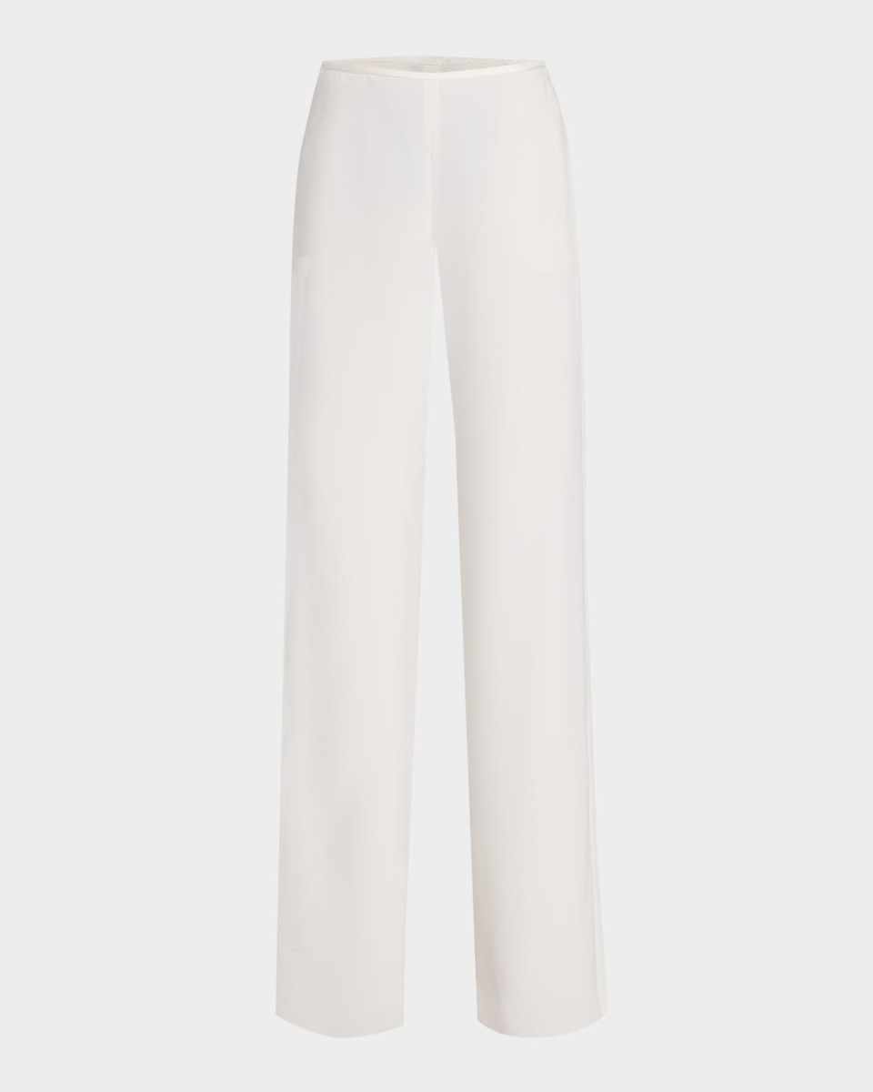 High-Rise Straight-Leg Trousers